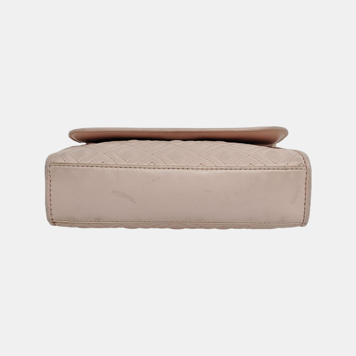 TORY BURCH Fleming Small size Pink Sheepskin Quilted Crossbody Bag Single Shoulder Bag Golden hardware-(SKU)-942795679