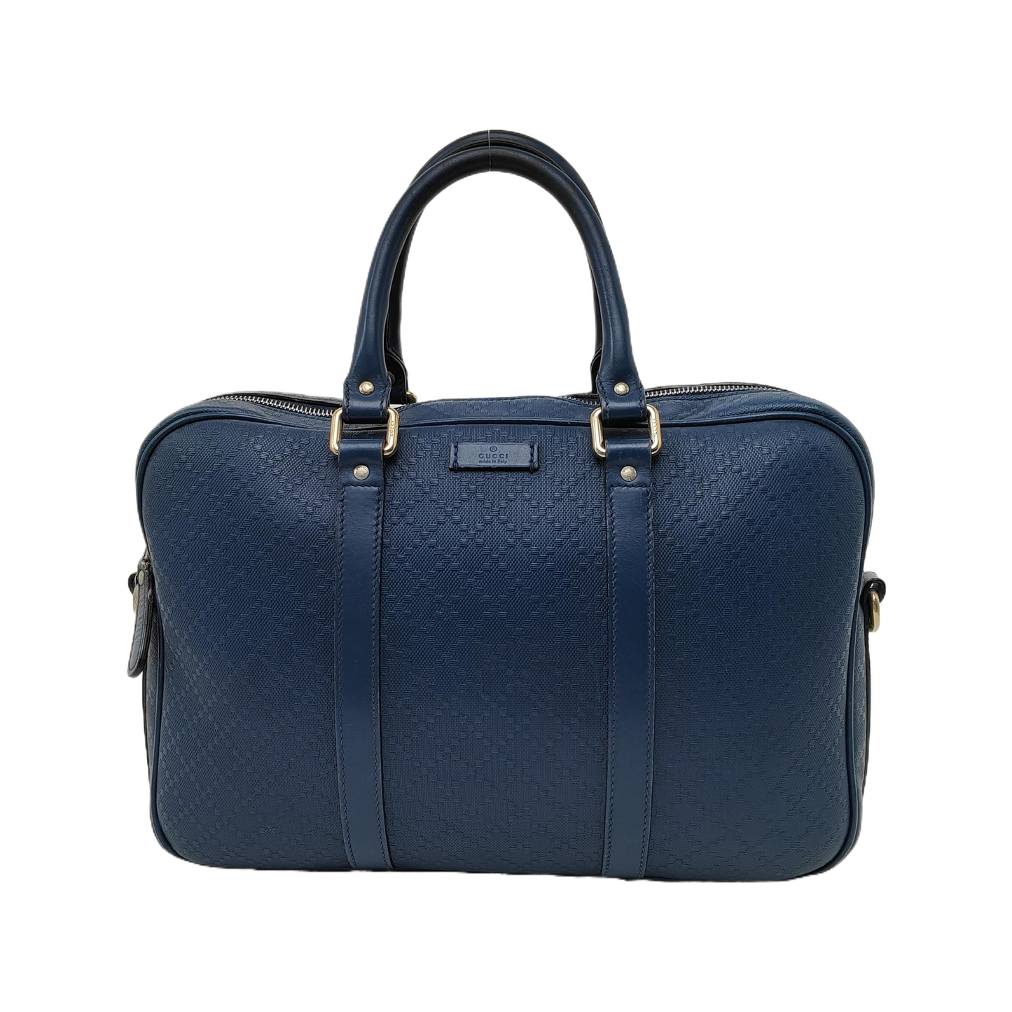 GUCCI Blue cowhide single shoulder bag Golden hardware Removable shoulder strap-(SKU)-941163649