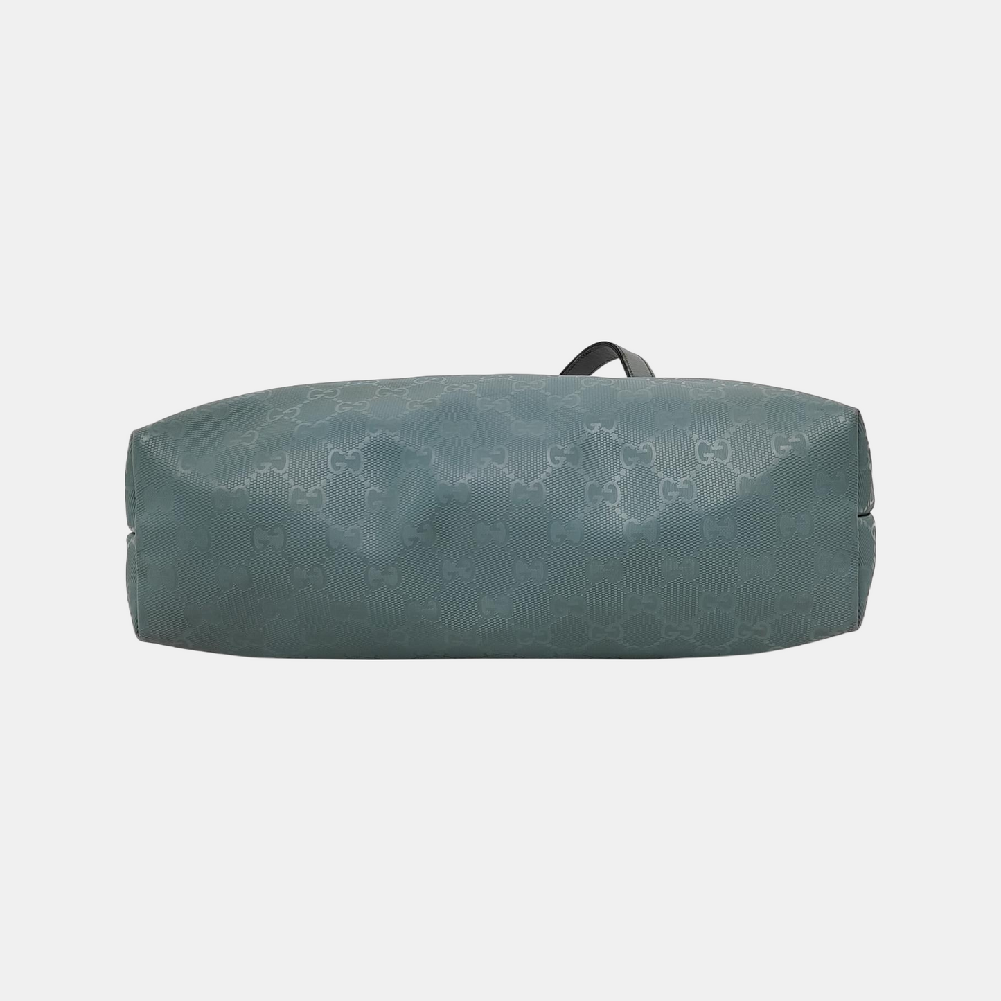 GUCCI GG Imprime Blue Coated Canvas Monogram Single Shoulder Bag Silver Hardware-(SKU)-941683823