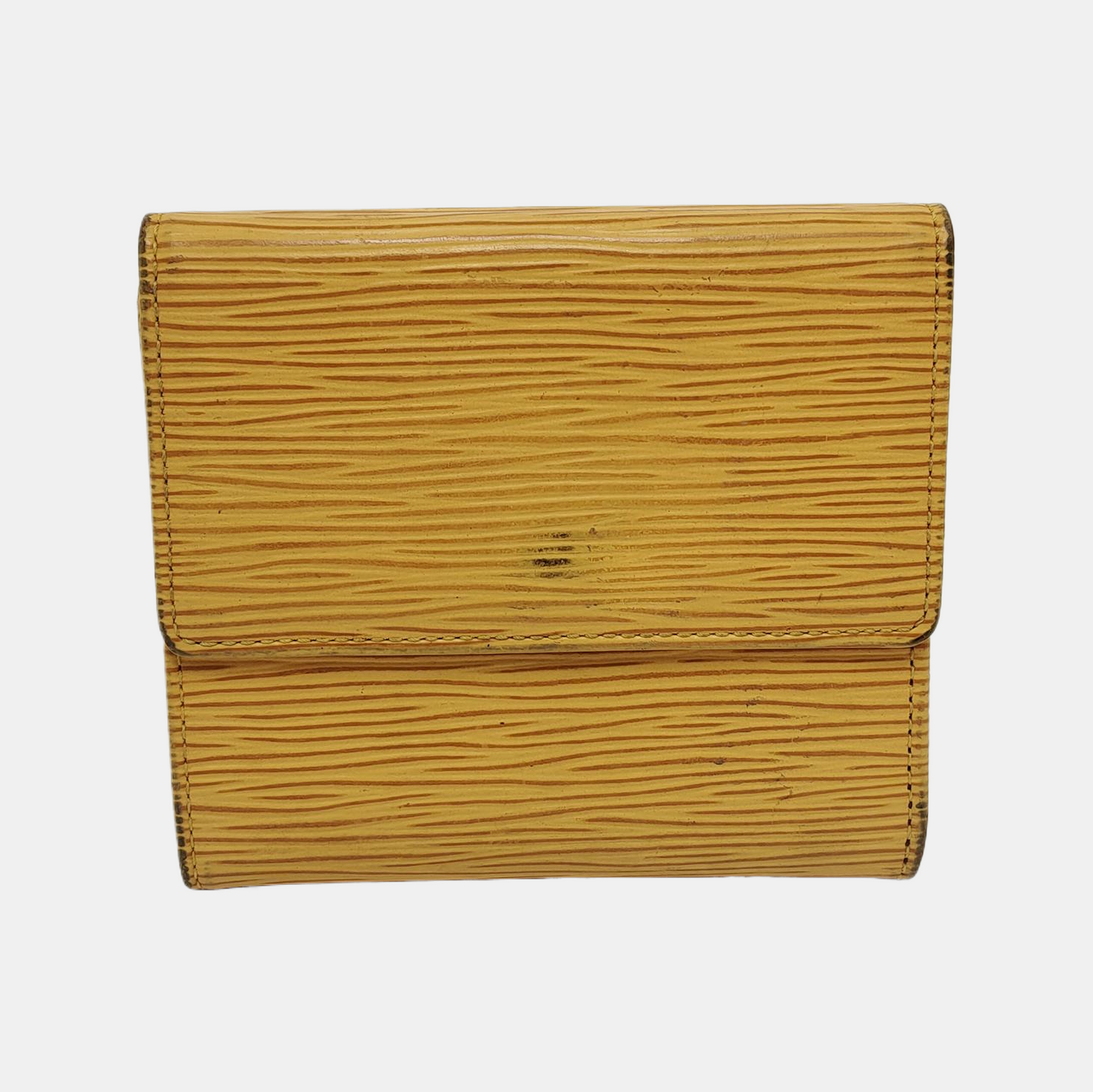 LOUIS VUITTON ELISE 黄色EPI牛皮水波纹钱包 Golden hardware-(SKU)-943615980