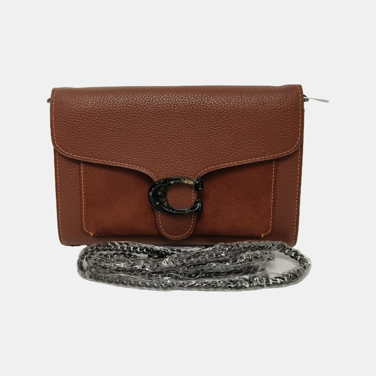 COACH TABBY Brown Leather Crossbody Single Shoulder Bag Golden hardware Vintage model Removable shoulder strap-(SKU)-940047499