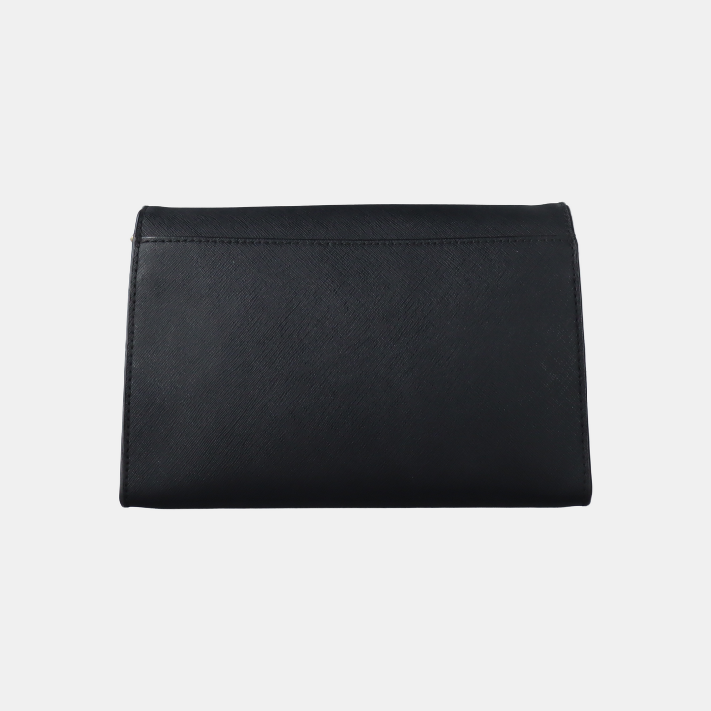 TORY BURCH York Black Leather Embossed Crossbody Single Shoulder Bag Golden hardware Removable shoulder strap-(SKU)-14436887