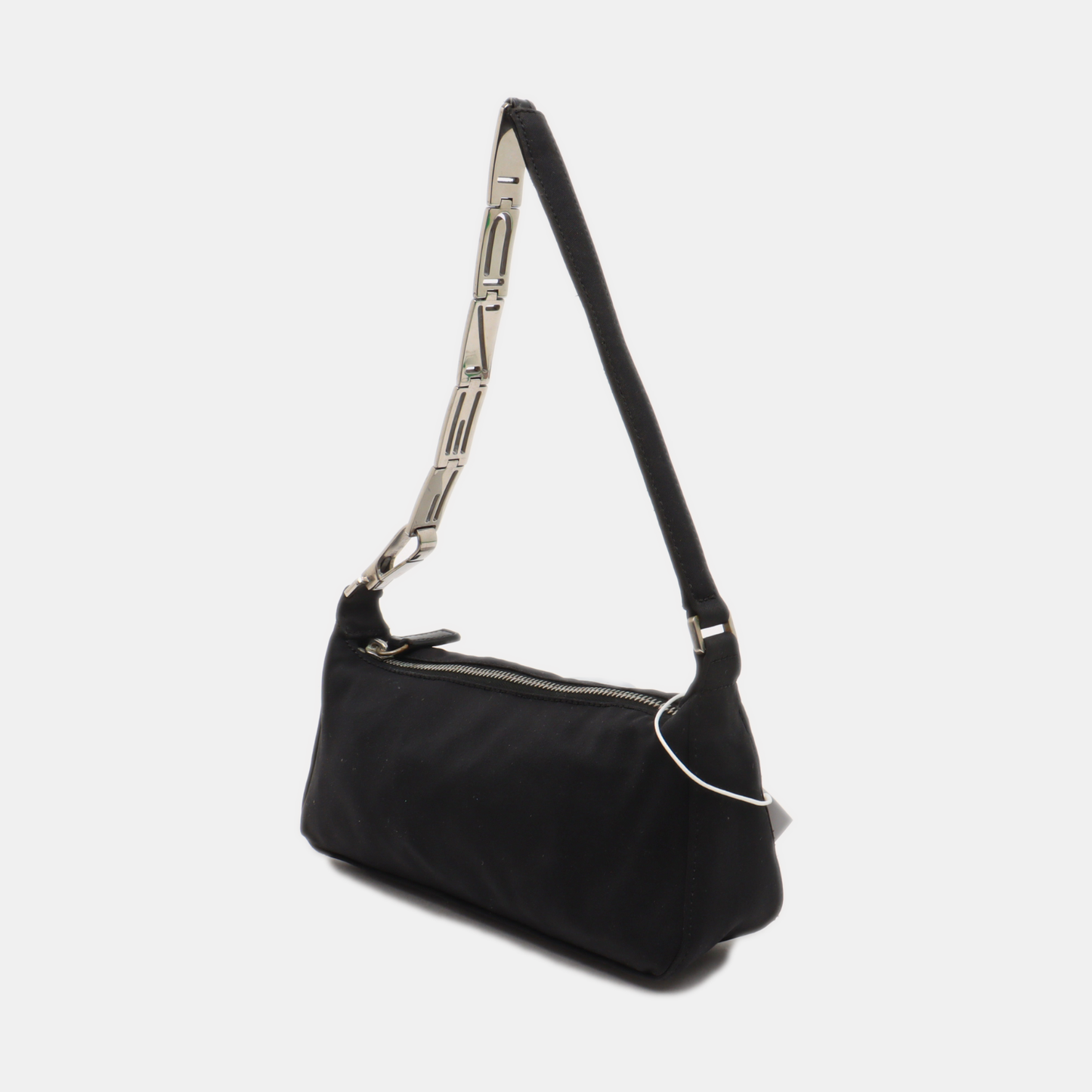 FENDI Black fabric handbag Silver Hardware-(SKU)-14425389