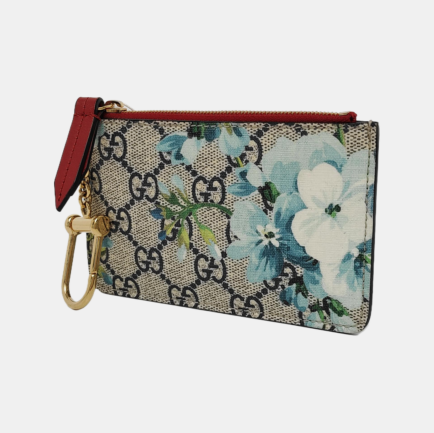 GUCCI GG Blooms Beige Coated Canvas Monogrammed Floral Print Handbag Silver Hardware Complete Accessories-(SKU)-944332206