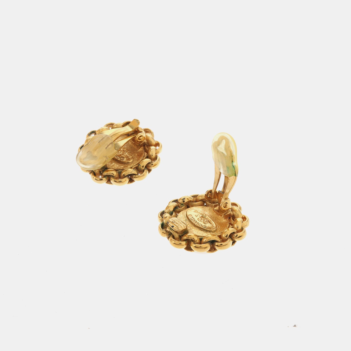 CHANEL 其它样式耳钉金色合金,人造珍珠Ear clamp-(SKU)-941506816
