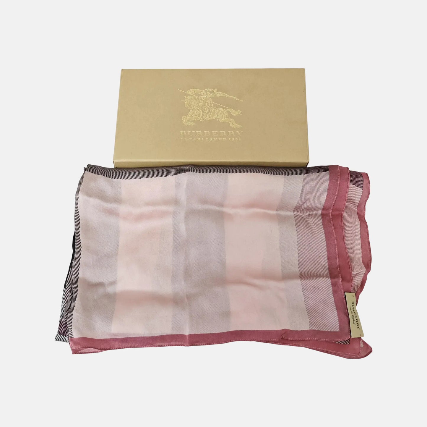 BURBERRY Multicolor silk cashmere scarf-(SKU)-947005331