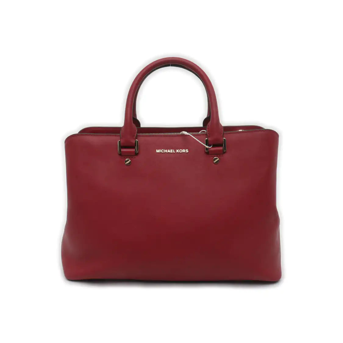 MICHAEL KORS Tote bag Burgundy Cowhide Embossed Shoulder Bag Handbag Crossbody Golden hardware Removable shoulder strap-(SKU)-932557610
