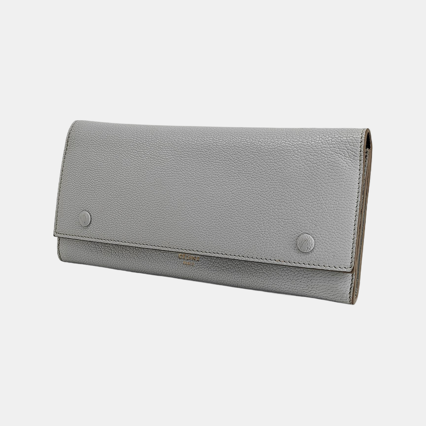 CELINE Light Blue Calfskin Wallet Golden hardware-(SKU)-940440188