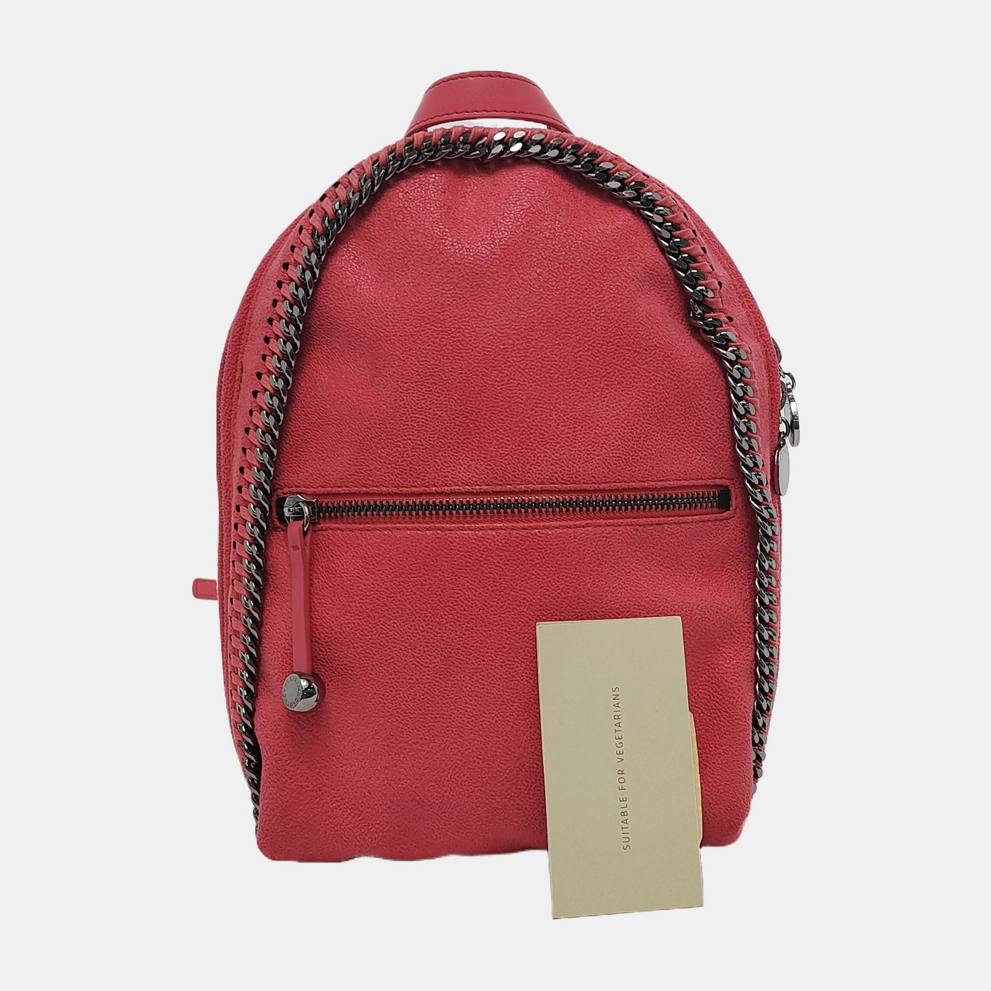 STELLA McCARTNEY Falabella Red Fabric Backpack Black hardware-(SKU)-944717374