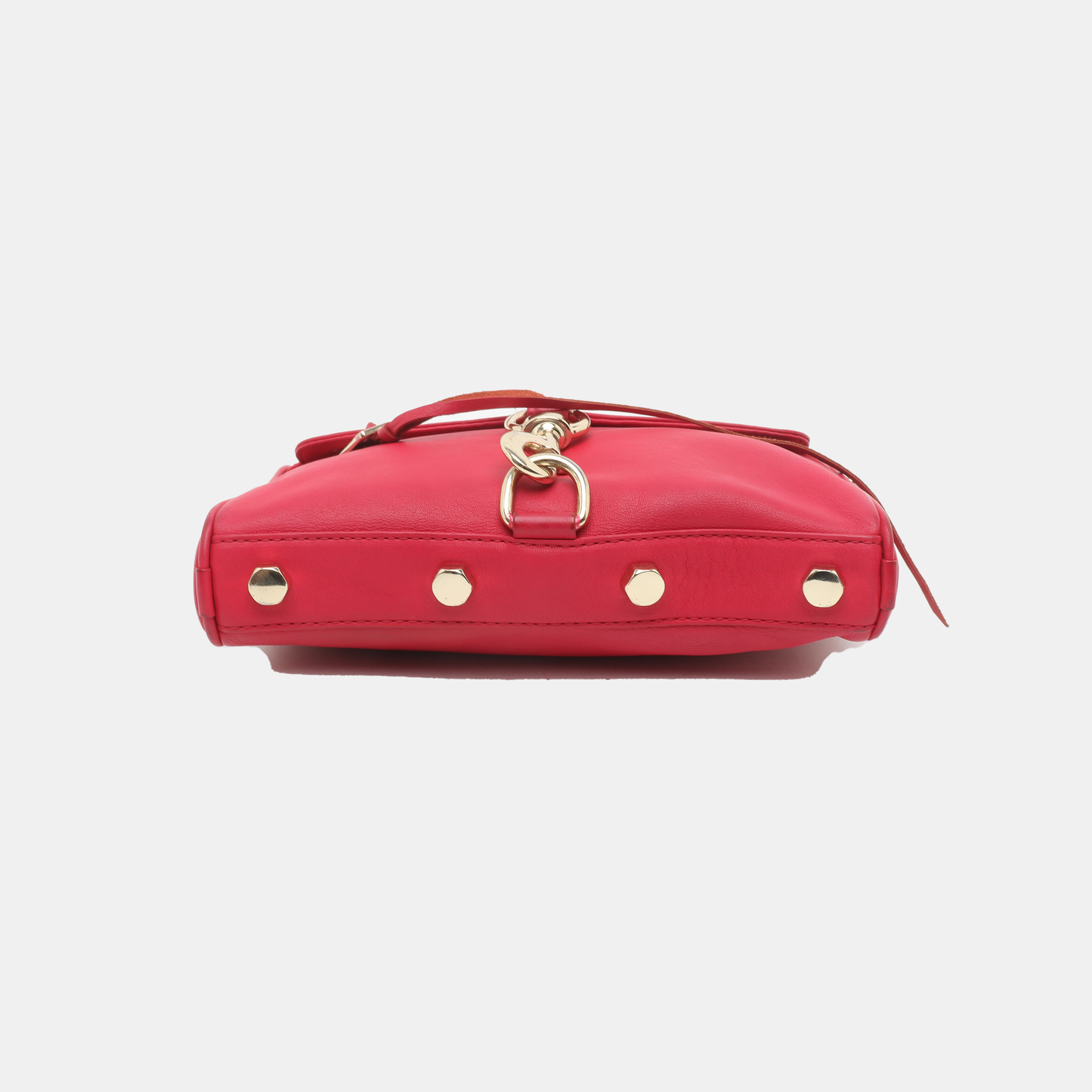 REBECCA MINKOFF M.A.C. Fuchsia Cowhide Single Shoulder Bag Crossbody Golden hardware Removable shoulder strap-(SKU)-935255870