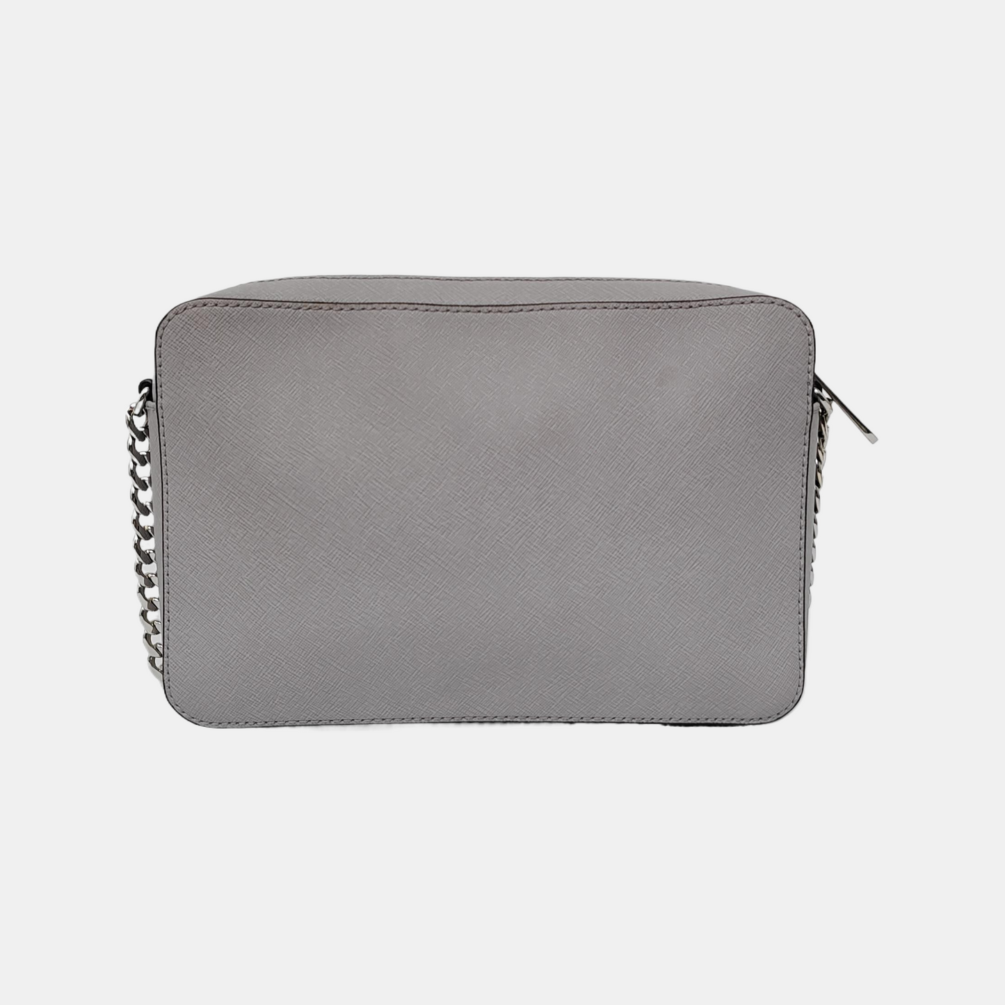 MICHAEL KORS Camera Bag Medium size Light Purple Leather Embossed Single Shoulder Crossbody Bag Silver Hardware-(SKU)-942697906