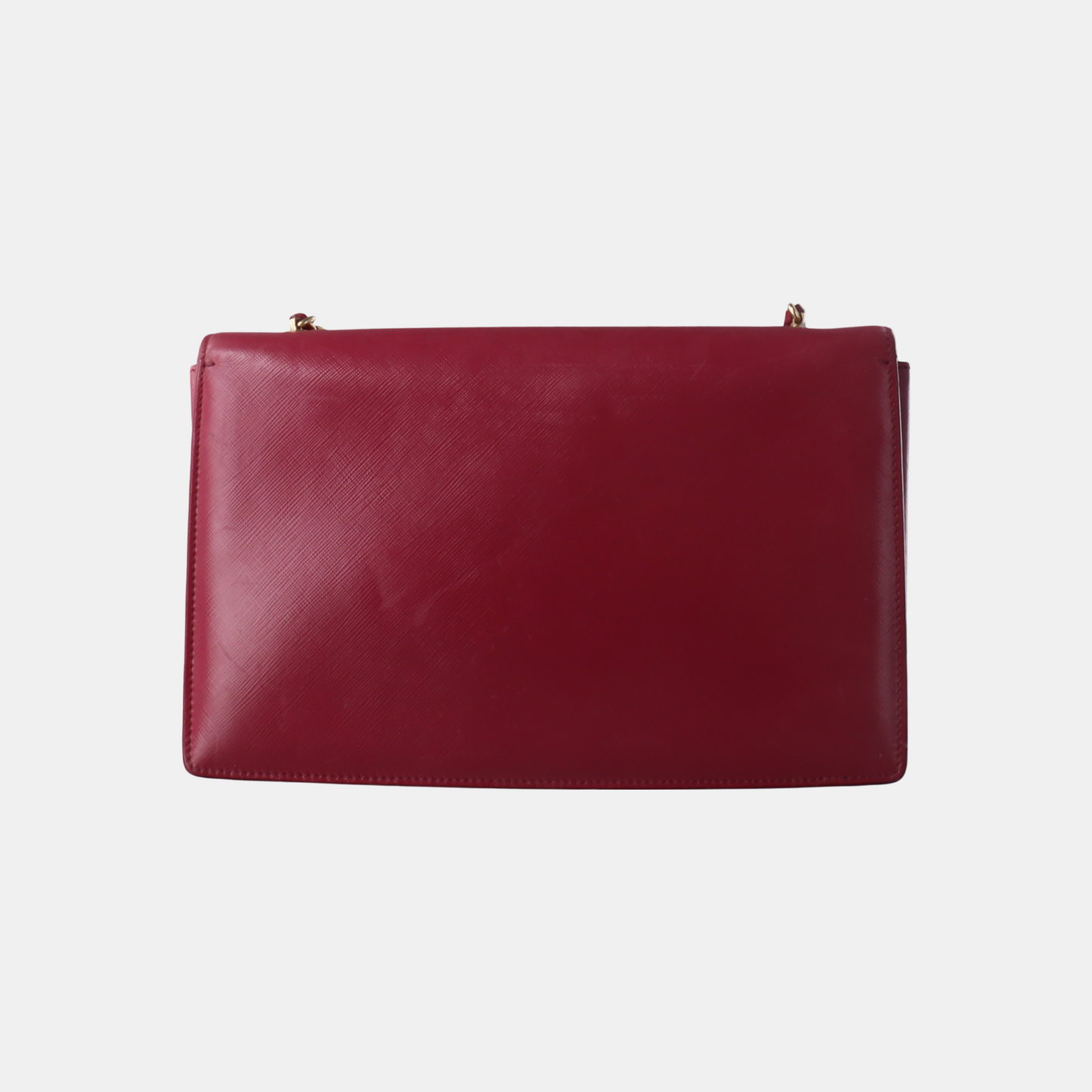 FERRAGAMO Ginny Fuchsia Leather Embossed Single Shoulder Bag Crossbody Golden hardware-(SKU)-14462522