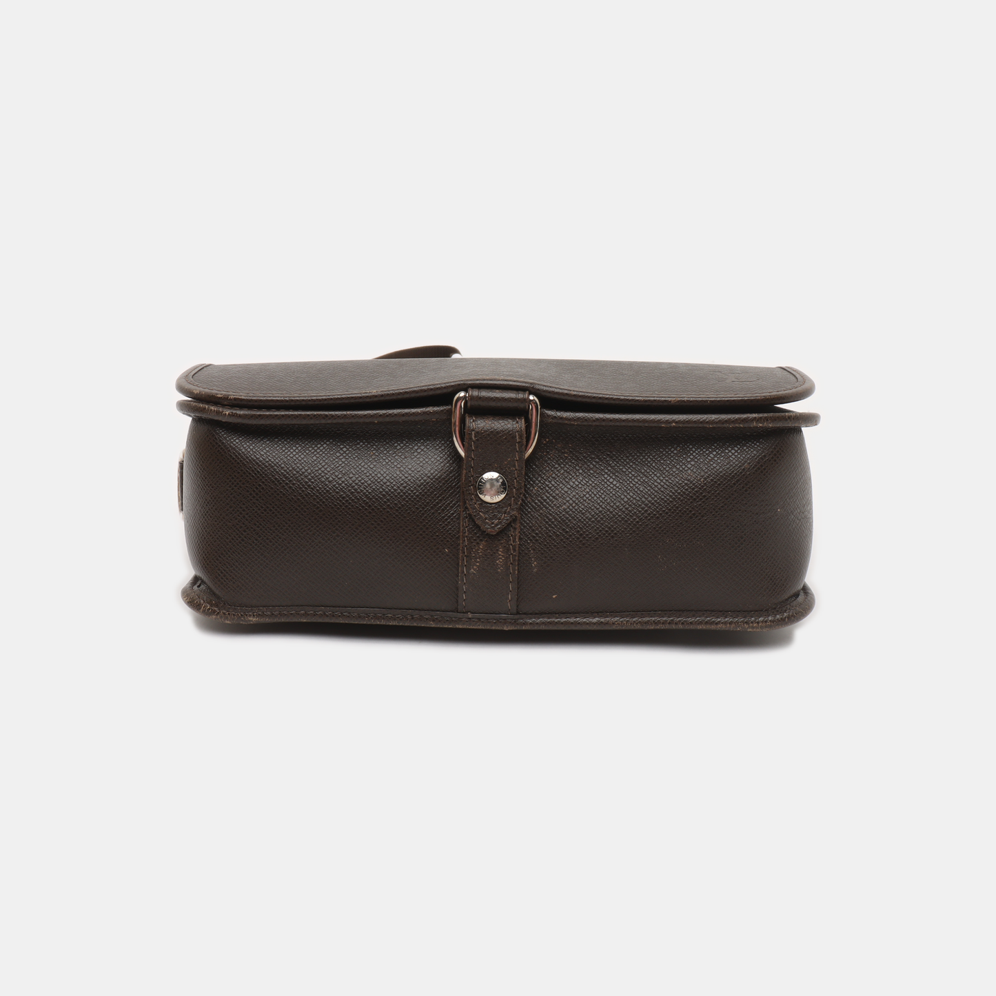LOUIS VUITTON ANDREI Dark brown cowhide postman bag crossbody bag, shoulder bag Silver Hardware-(SKU)-930085105