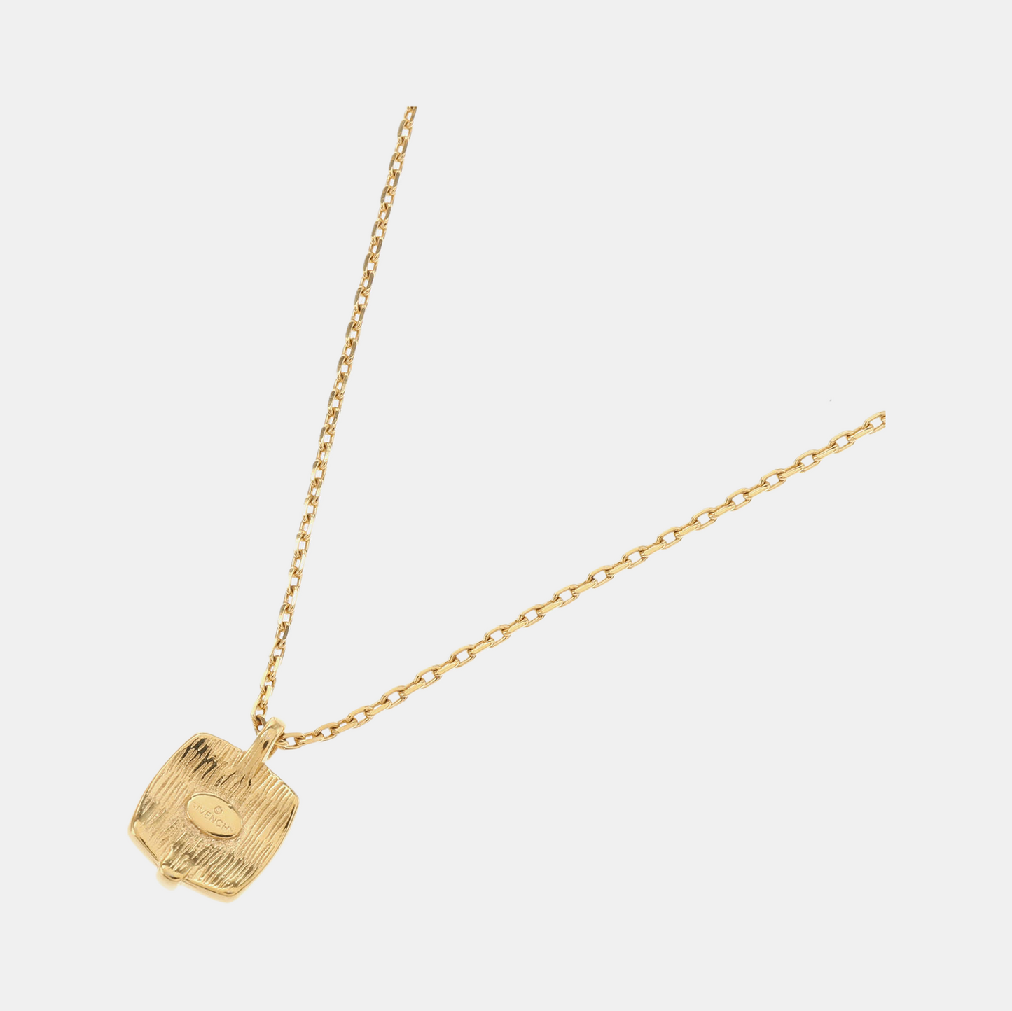 GIVENCHY Gold Alloy Artificial Crystal Embedded Necklace Length46cm-(SKU)-942285357