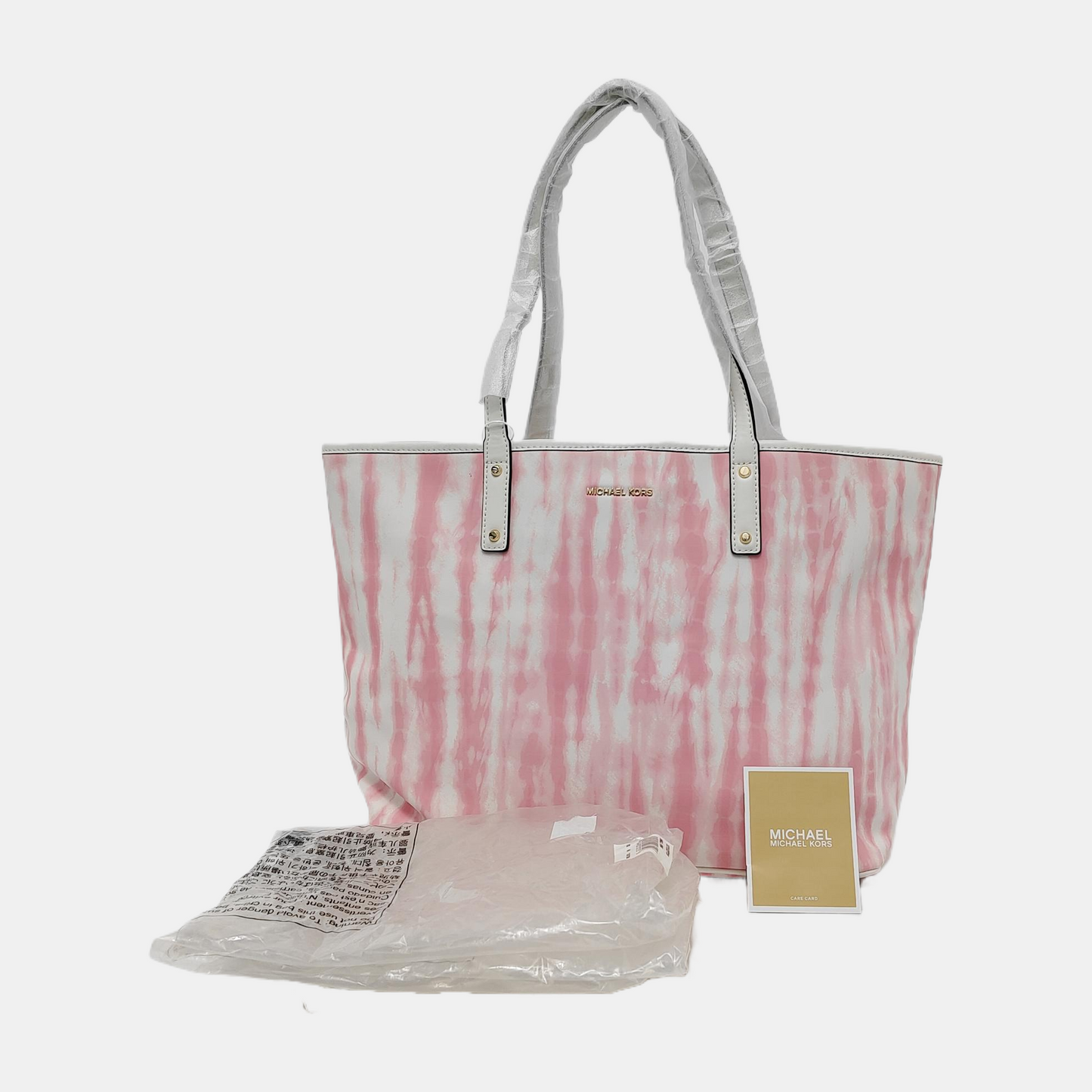 MICHAEL KORS Tote bag Pink Cowhide Single Shoulder Bag Tote Golden hardware-(SKU)-944825828
