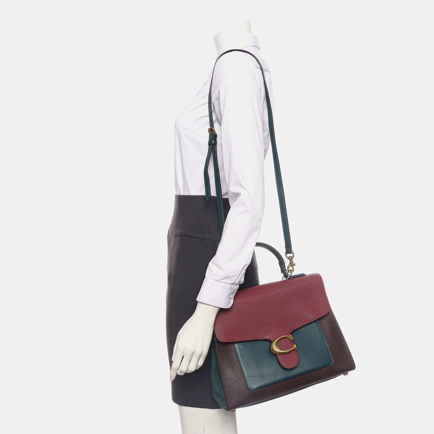 COACH TABBY Multicolor Cowhide Single Shoulder Bag Crossbody Bag Handbag Golden hardware Removable shoulder strap-(SKU)-939349188