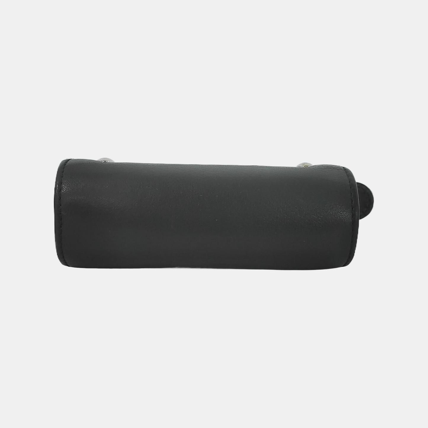 LOEWE Black Leather Studs Wallet Silver Hardware-(SKU)-943658143