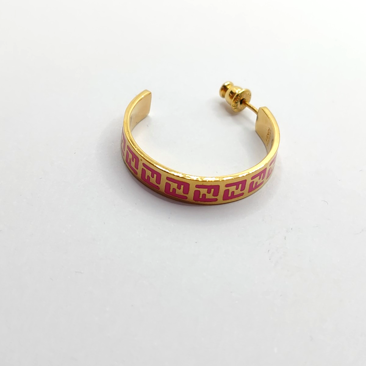 FENDI FF 金色合金其他LOGO耳环-(SKU)-938869056