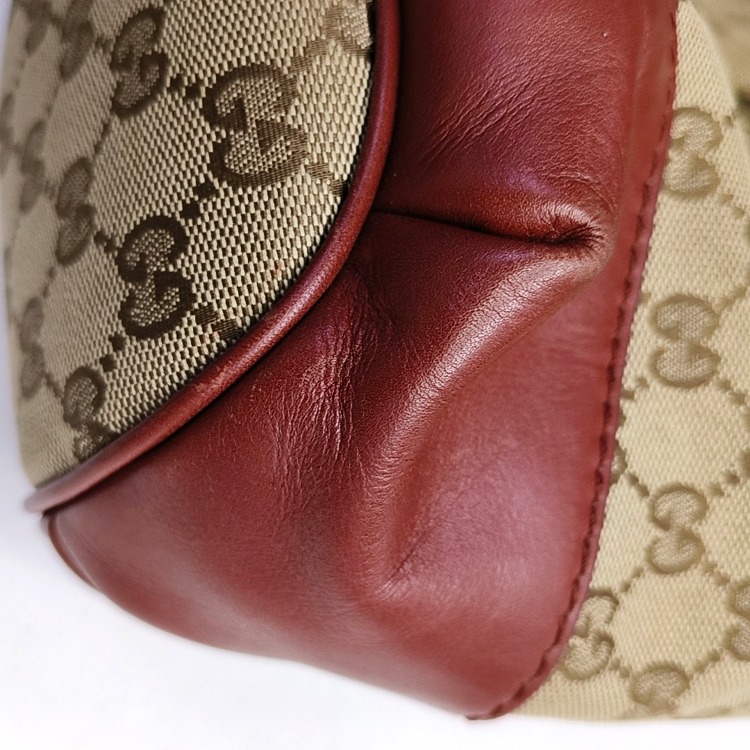 GUCCI Sukey Brown Canvas Old Flower Single Shoulder Bag Tote Bag Crossbody Bag Golden hardware-(SKU)-950557602