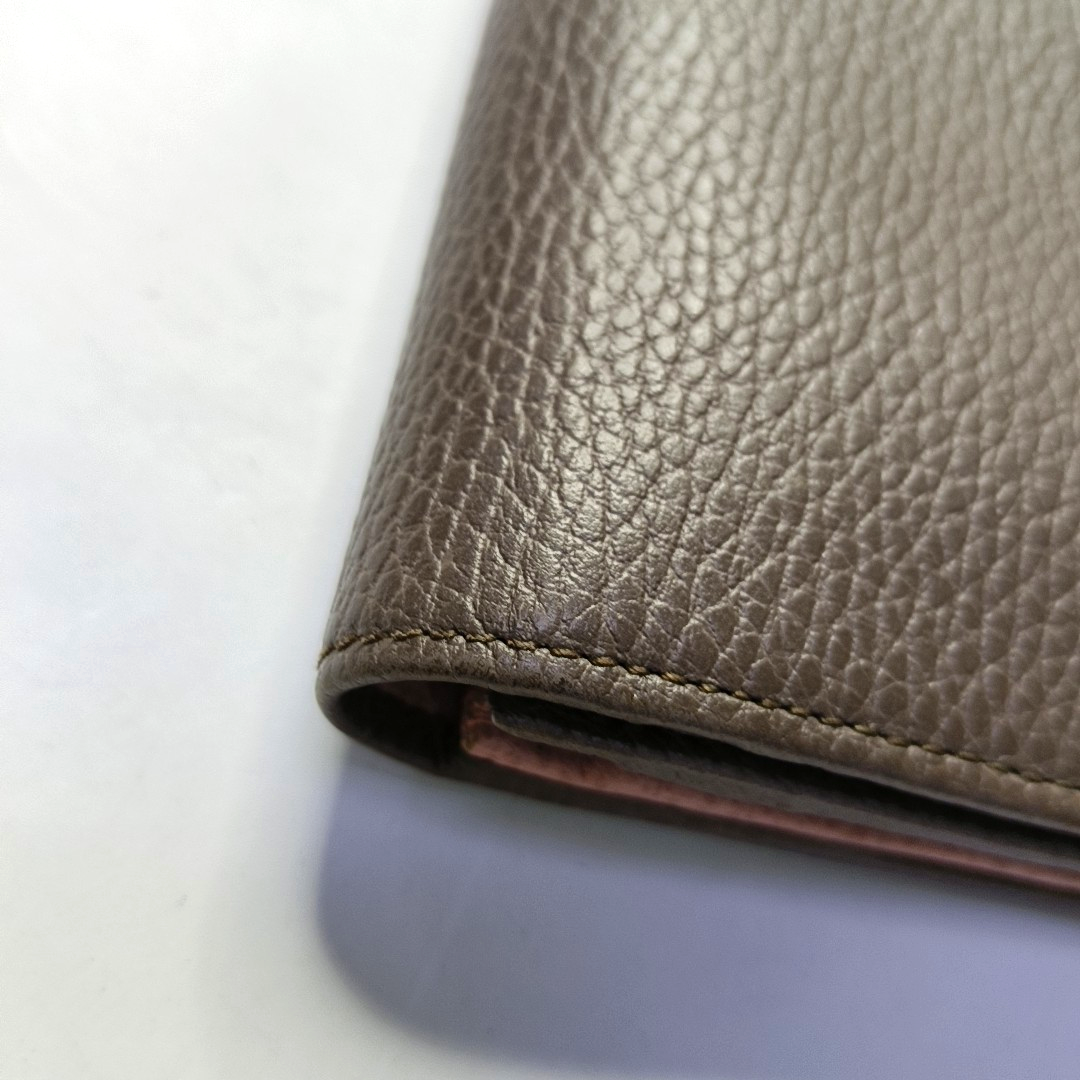 GUCCI Swing Elephant Gray Cowhide Wallet Golden hardware-(SKU)-951312707
