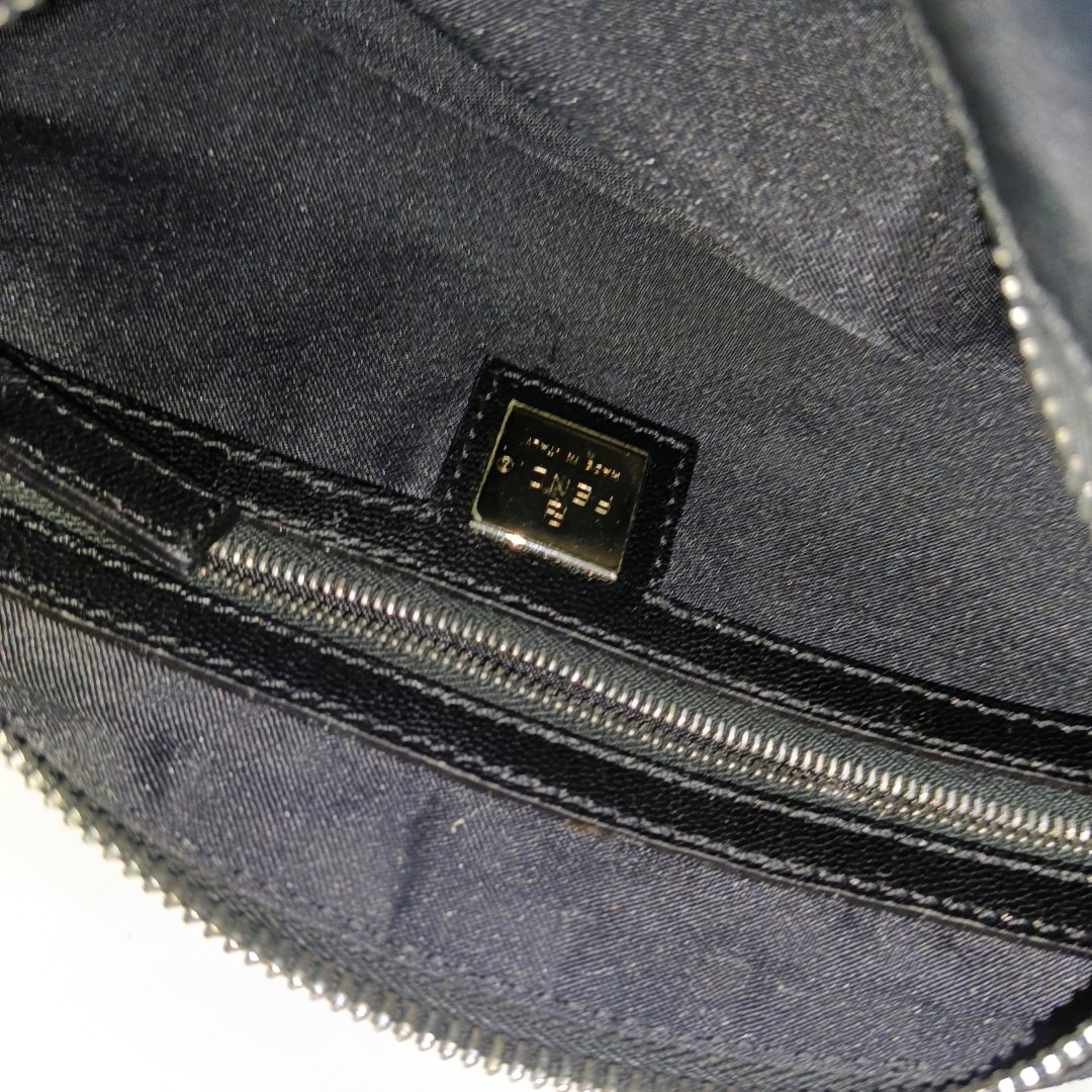FENDI Black fabric handbag Silver Hardware-(SKU)-14425389