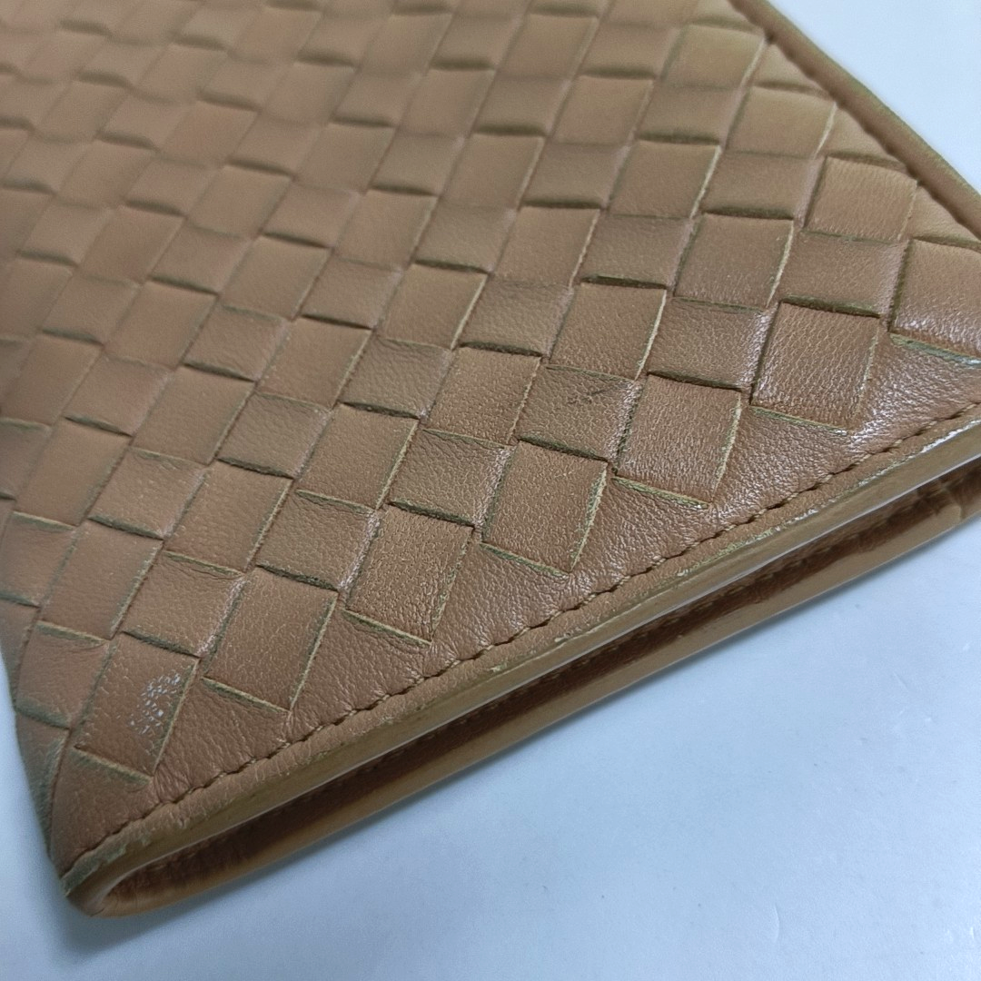 BOTTEGA VENETA Pink Cowhide Woven Wallet Black hardware-(SKU)-947141827