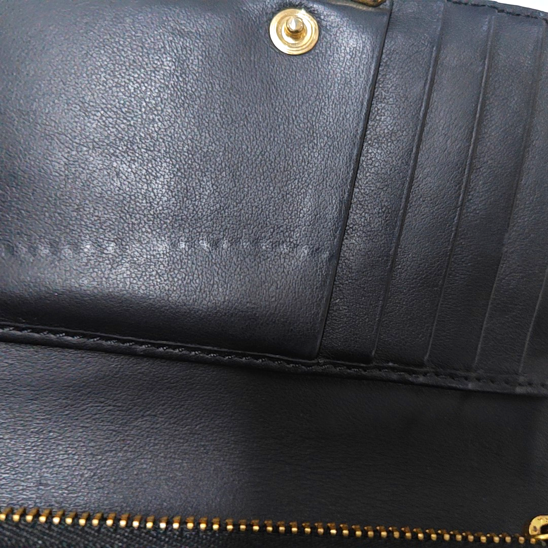 BURBERRY Black Cowhide Wallet Golden hardware-(SKU)-947686221