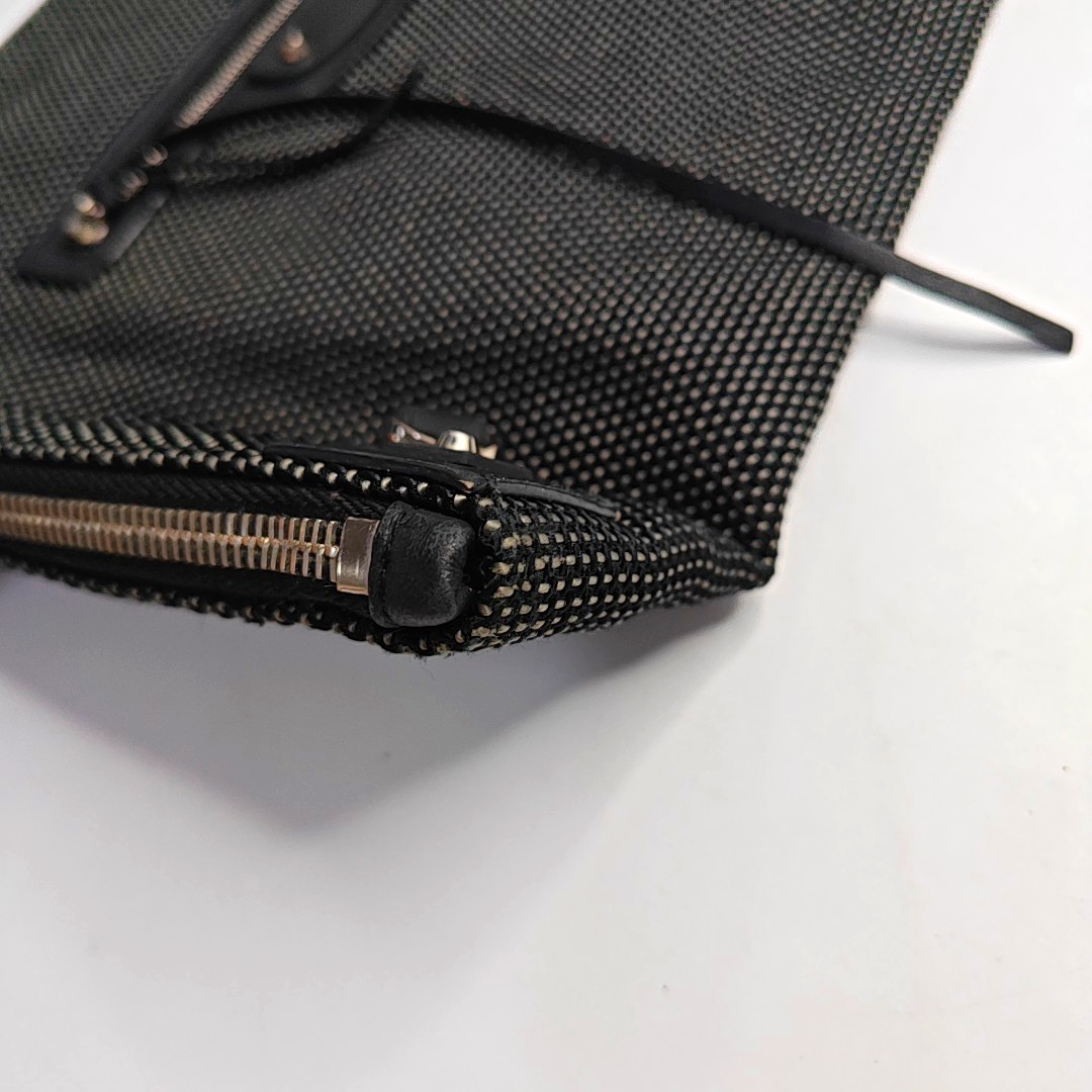 BALENCIAGA Black Fabric Studs Handbag Silver Hardware-(SKU)-949038286