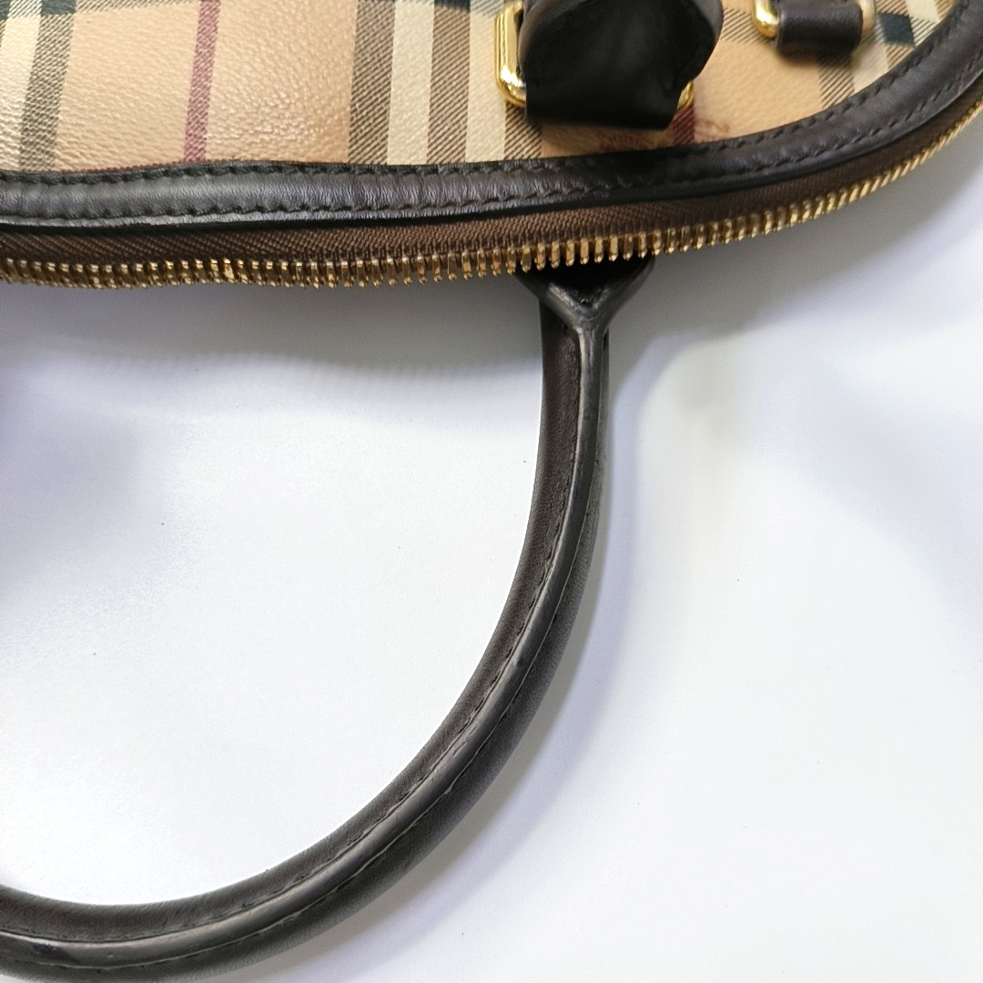 BURBERRY Khaki Coated Canvas Warhorse Grain Crossbody Handbag Silver Hardware Removable shoulder strap-(SKU)-959737043