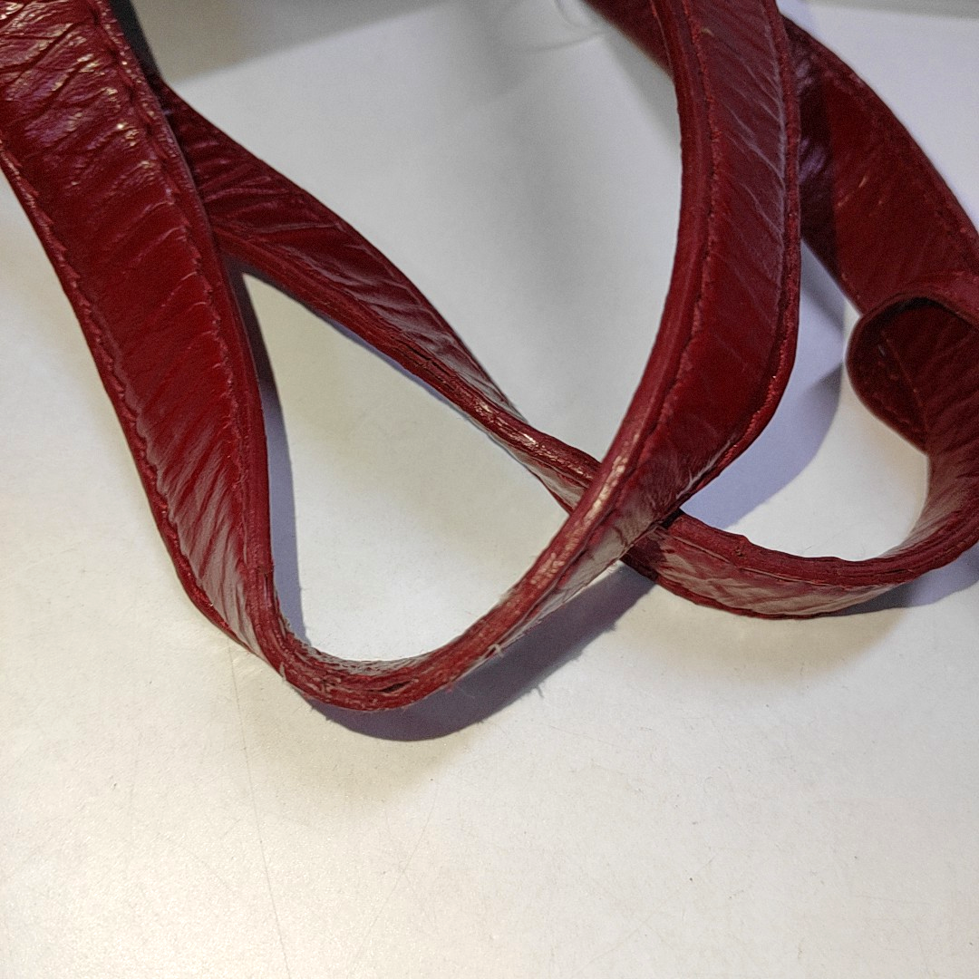 YSL Tote bag Red Patent Leather Embossed Handbag Golden hardware-(SKU)-937757054