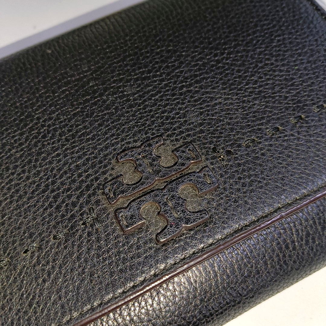 TORY BURCH Taylor Black leather crossbody bag handbag Golden hardware Removable shoulder strap-(SKU)-940612898