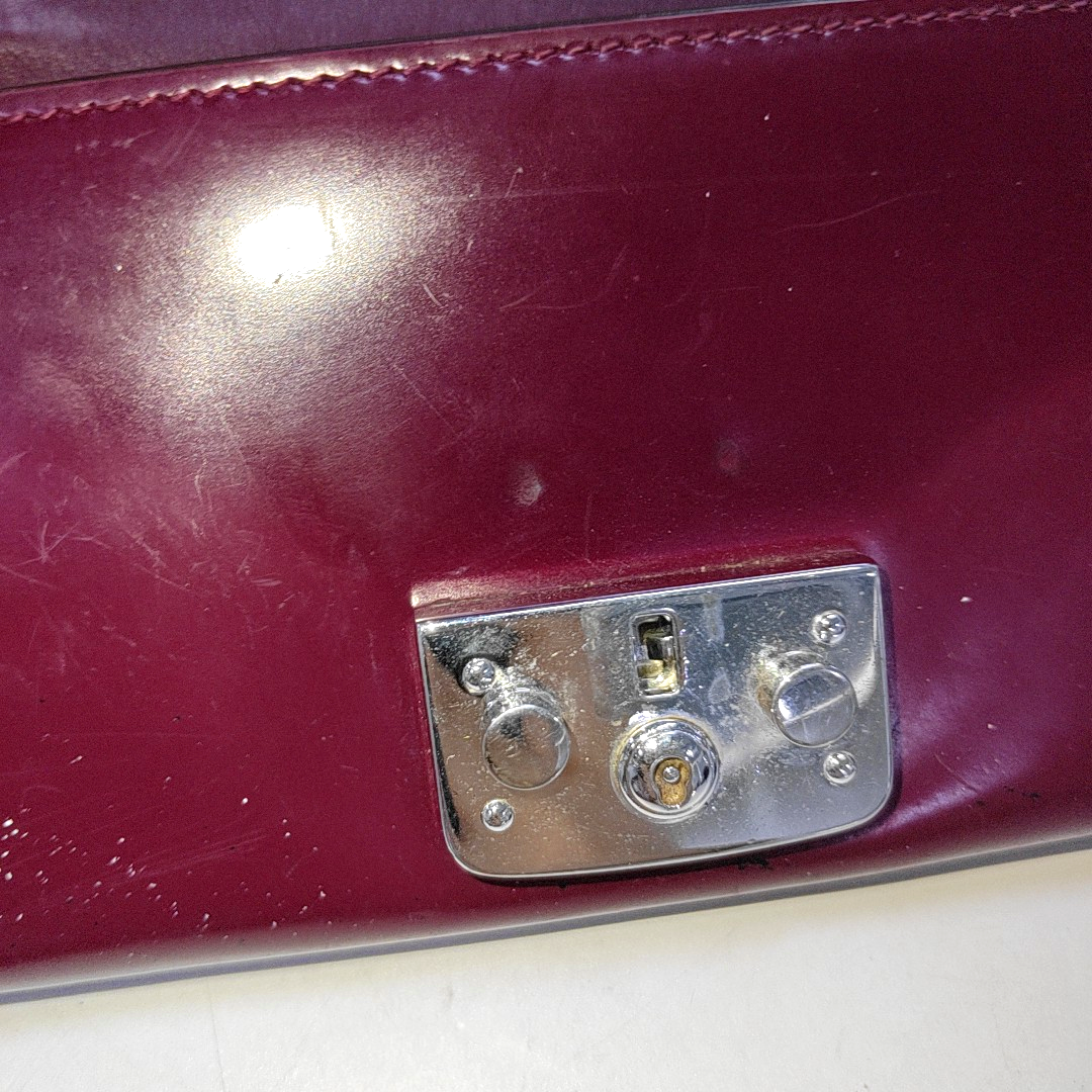 GUCCI Plum Purple Cowhide Tote Bag Silver Hardware Removable shoulder strap-(SKU)-938135471