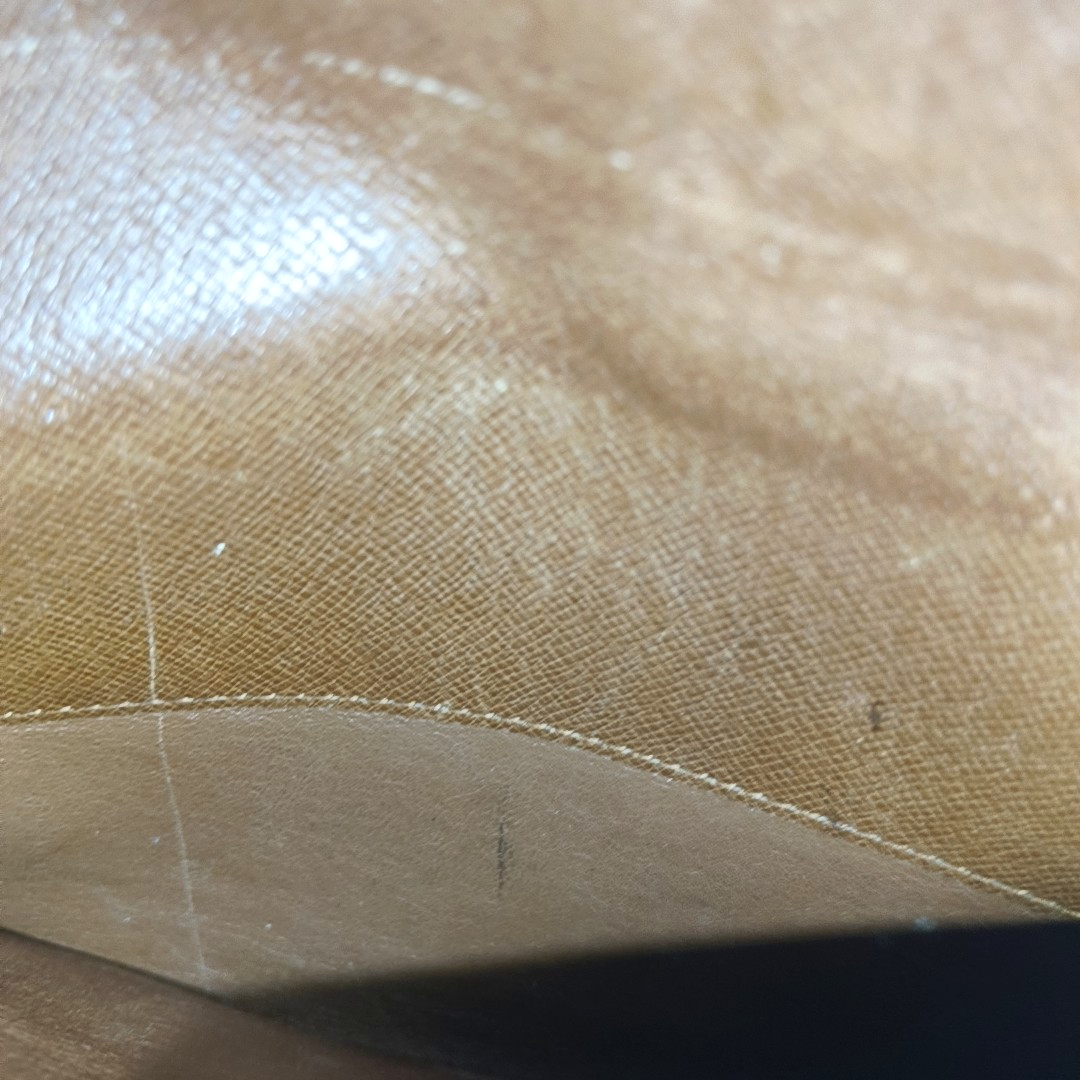LOUIS VUITTON Brown Coated Canvas Monogrammed Tote Handbag Golden hardware Vintage model-(SKU)-944491586