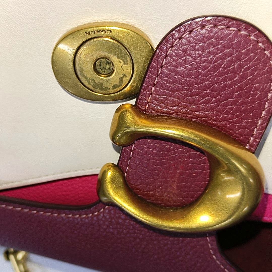COACH TABBY 26 Multicolor cowhide crossbody bag Golden hardware shoulder straps-(SKU)-14406930