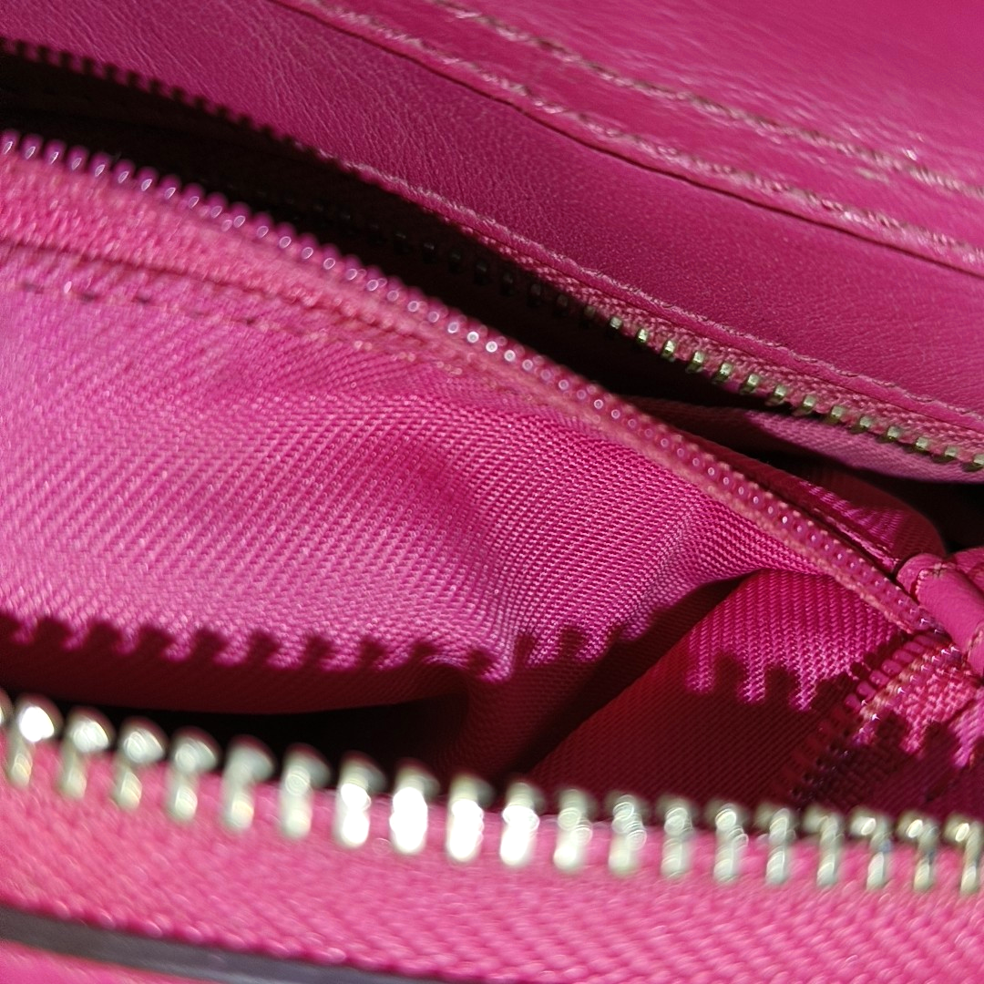 COACH SWAGGER Pink Cowhide Crossbody Bag Ruthenium color hardware Removable shoulder strap-(SKU)-928838798