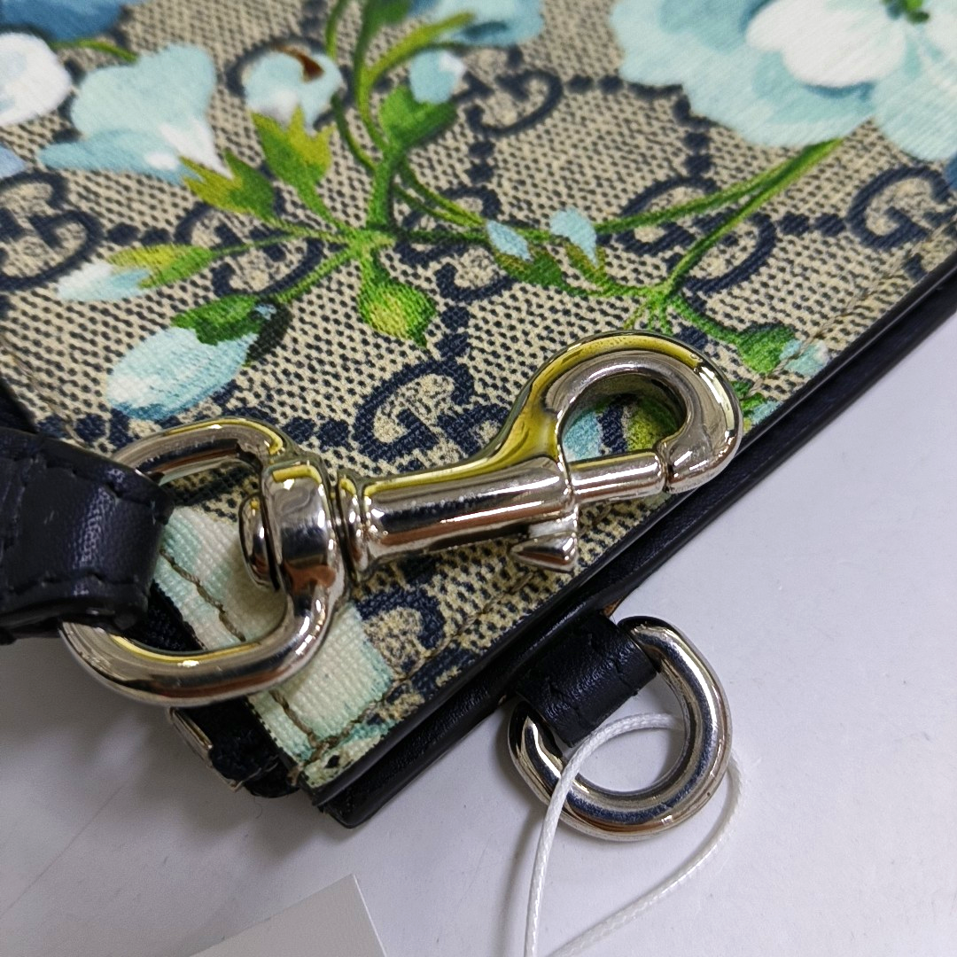 GUCCI GG Blooms Multicolor Coated Canvas Geranium Handbag Silver Hardware-(SKU)-958155415
