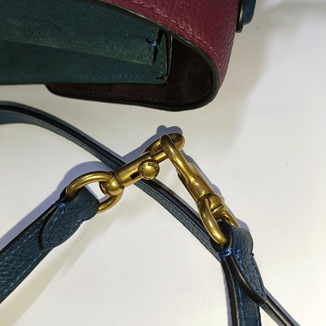 COACH TABBY Multicolor Cowhide Single Shoulder Bag Crossbody Bag Handbag Golden hardware Removable shoulder strap-(SKU)-939349188