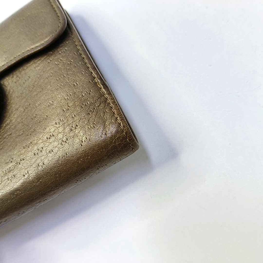 FERRAGAMO Brown Cowhide Wallet Golden hardware-(SKU)-943612339