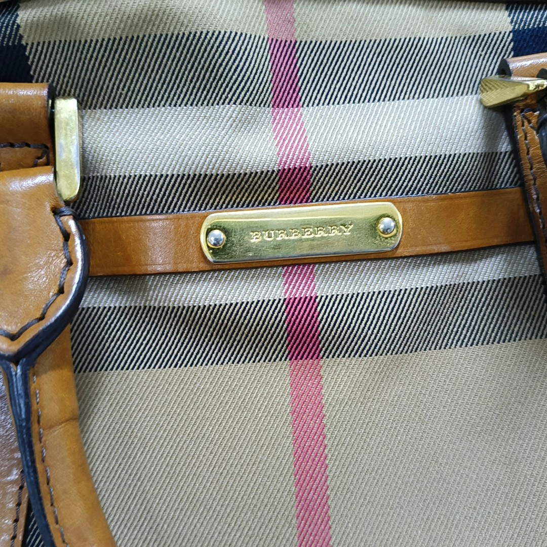 BURBERRY Sartorial Orchard Brown Canvas Handbag Crossbody Bag Single Shoulder Bag Golden hardware-(SKU)-958155782