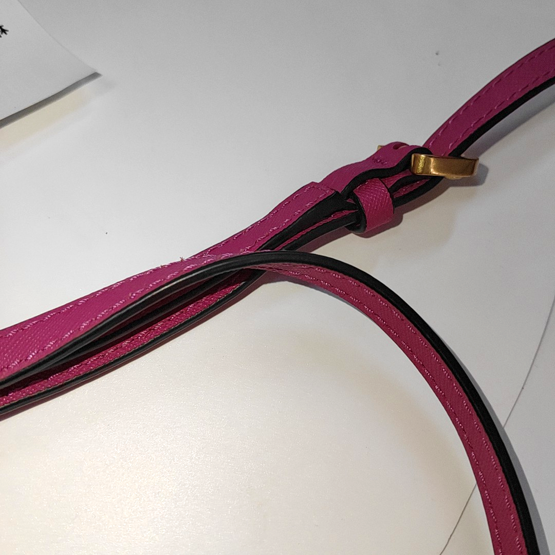MARC JACOBS Snapshot Fuchsia leather collage quilted single shoulder bag, crossbody bag Golden hardware Removable shoulder strap-(SKU)-930635804