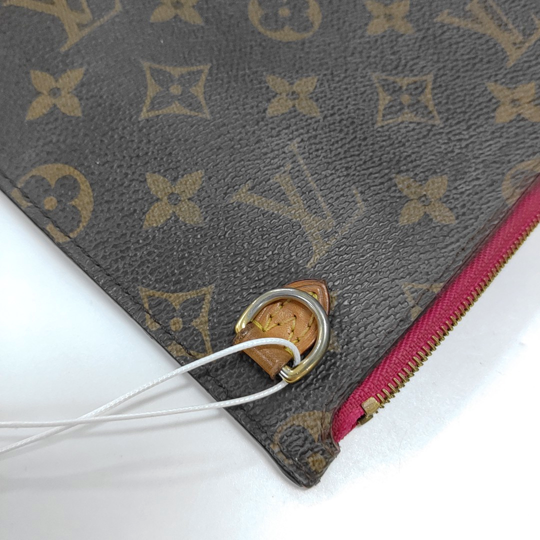 LOUIS VUITTON NEVERFULL Dark Brown Coated Canvas Monogrammed Shopping Bag Handbag Golden hardware-(SKU)-959999786