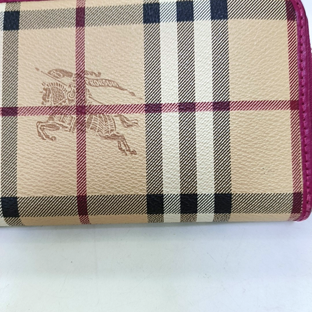 BURBERRY Khaki Coated Canvas Warhorse Plaid Wallet Golden hardware-(SKU)-959925187