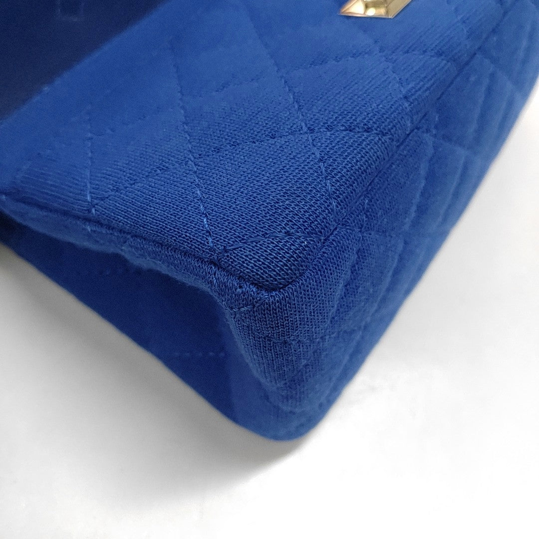 CHANEL 2.55 Blue Fabric Quilted Shoulder Bag and Crossbody with Detachable Strap, Silver Hardware, 17 Compartments-(SKU)-968553866
