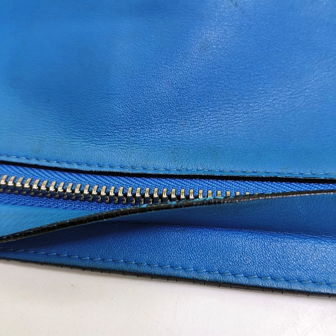 LOEWE RepeatBlue Calfskin Embossed Handbag-(SKU)-957639765