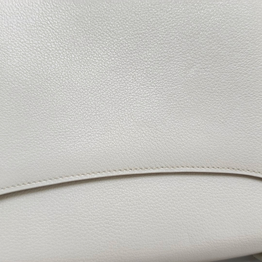 HERMÈS 2002 20 Cement Grey Evercolor Calfskin Crossbody Shoulder Bag with Silver Hardware, C-(SKU)-966838691