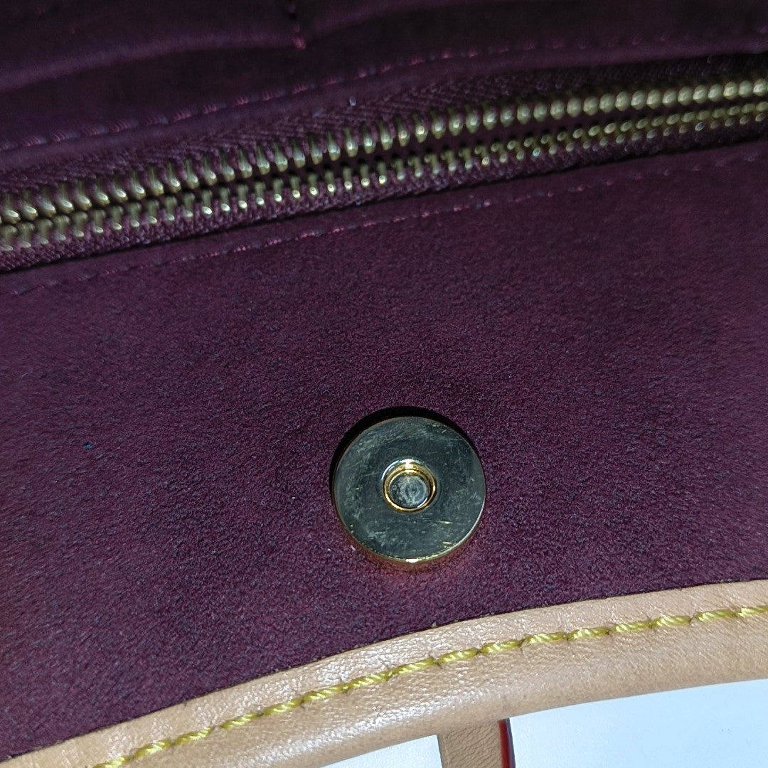 LOUIS VUITTON CARRYALL Medium Brown Coated Canvas Monogram Shoulder Bag Tote Bag Golden Hardware Removable Shoulder Strap-(SKU)-968874319