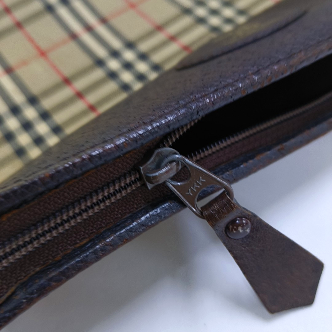 BURBERRY Brown Canvas Warhorse Grain Handbag Crossbody Single Shoulder Bag Golden hardware-(SKU)-959933815