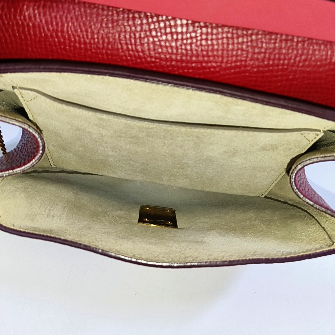 Chloé Drew Medium size Red Cowhide Piggy Bag Single Shoulder Bag Sling Golden hardware-(SKU)-955862500