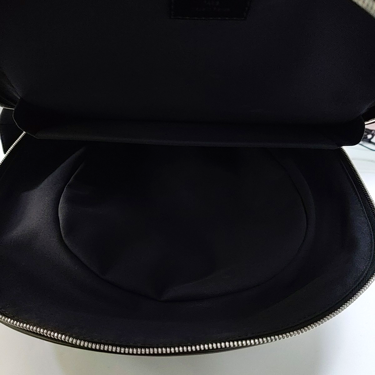 LOUIS VUITTON MICHAEL Gray Coated Canvas Checkered Backpack with Silver Hardware-(SKU)-963900822