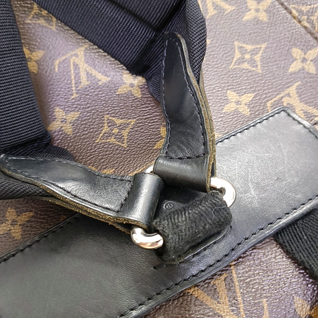 LOUIS VUITTON CHRISTOPHER Small Brown Coated Canvas Monogram Backpack with Silver Hardware-(SKU)-960294947
